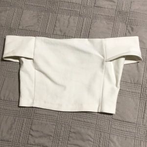 Off shoulder crop top